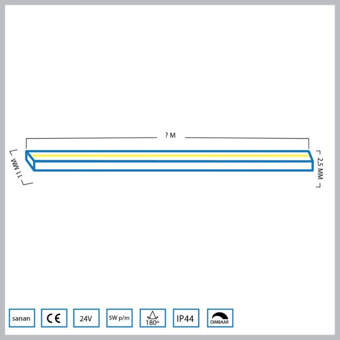 Sanan LED Streifen Denia | Warm Weiß | 24 Volt | verschiedene Längen - Eden Shop - Haus, Garten und Zubehör