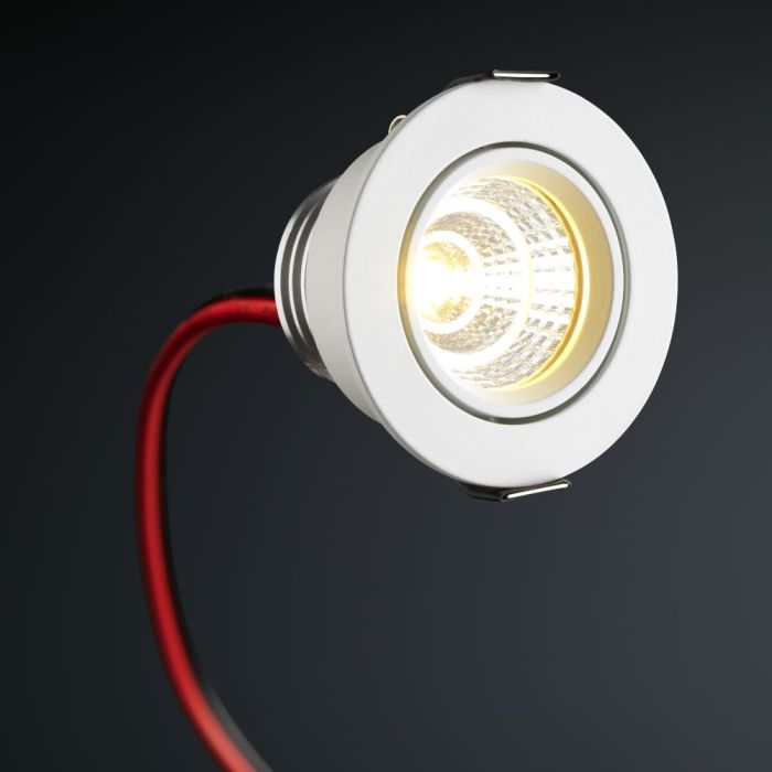Sharp LED Einbaustrahler Granada weiß | Warm Weiß | 4 Watt | Dimmbar | Kippbar - Eden Shop - Haus, Garten und Zubehör
