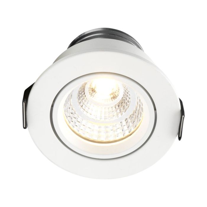 Sharp LED Einbaustrahler Granada weiß | Warm Weiß | 4 Watt | Dimmbar | Kippbar - Eden Shop - Haus, Garten und Zubehör