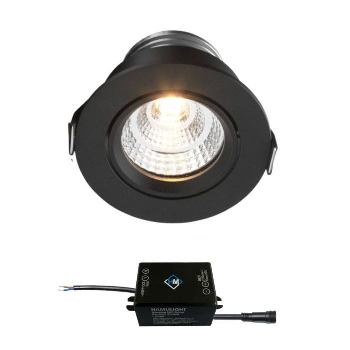 Sharp LED Einbaustrahler Granada weiß | Warm Weiß | 4 Watt | Dimmbar | Kippbar - Eden Shop - Haus, Garten und Zubehör
