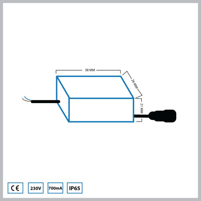 Hamulight LED transformator | 4 watt | 700 mA - Eden Shop - Haus, Garten und Zubehör