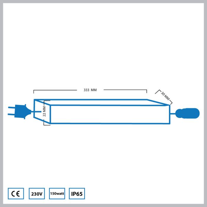 Hamulight LED Transformator | Veranda | 150 Watt | 24 Volt - Eden Shop - Haus, Garten und Zubehör