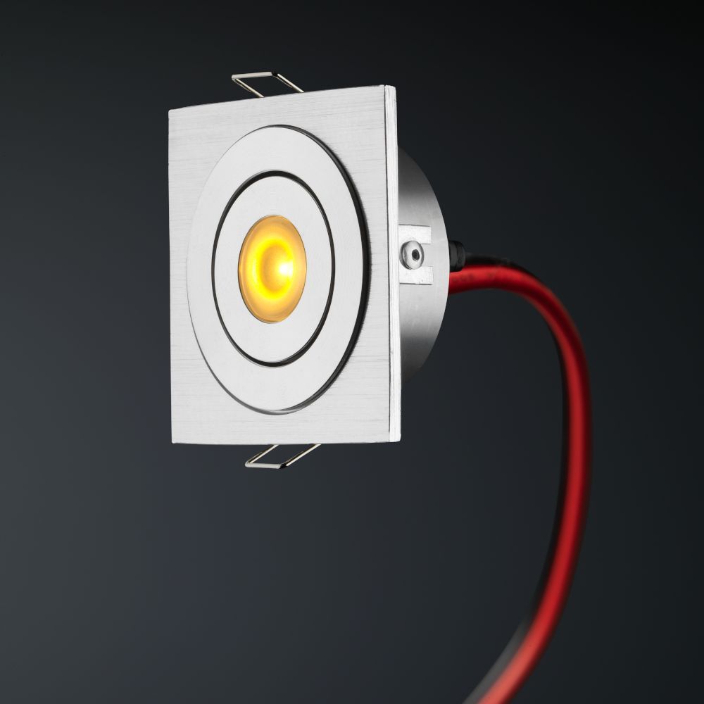 Cree LED Einbaustrahler Veranda Soria Eckig los | Warm Weiß | 3 Watt - Eden Shop - Haus, Garten und Zubehör