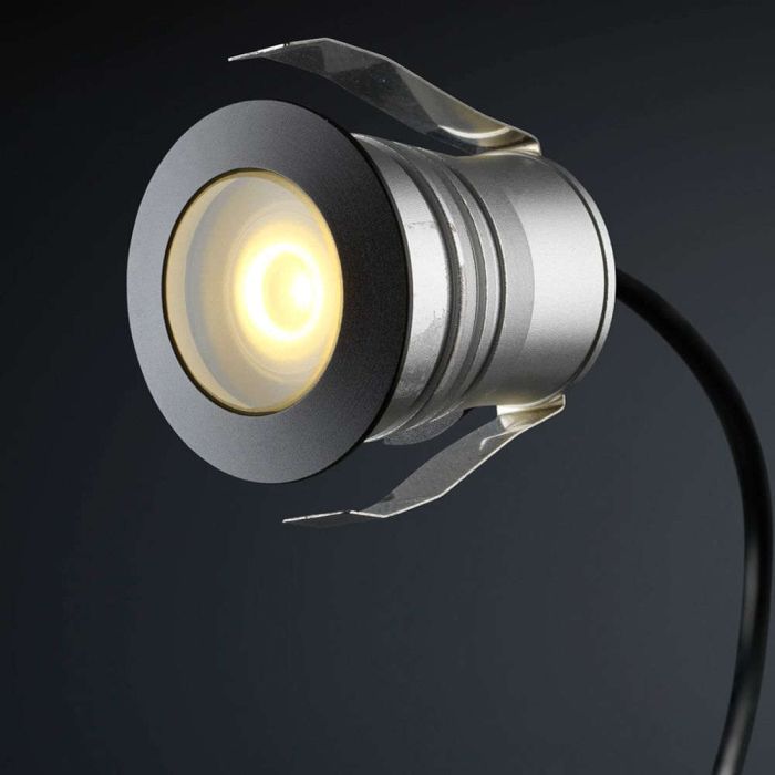 Cree LED Einbaustrahler Veranda Burgos Schwarz los | Warm Weiß | 3 Watt - Eden Shop - Haus, Garten und Zubehör