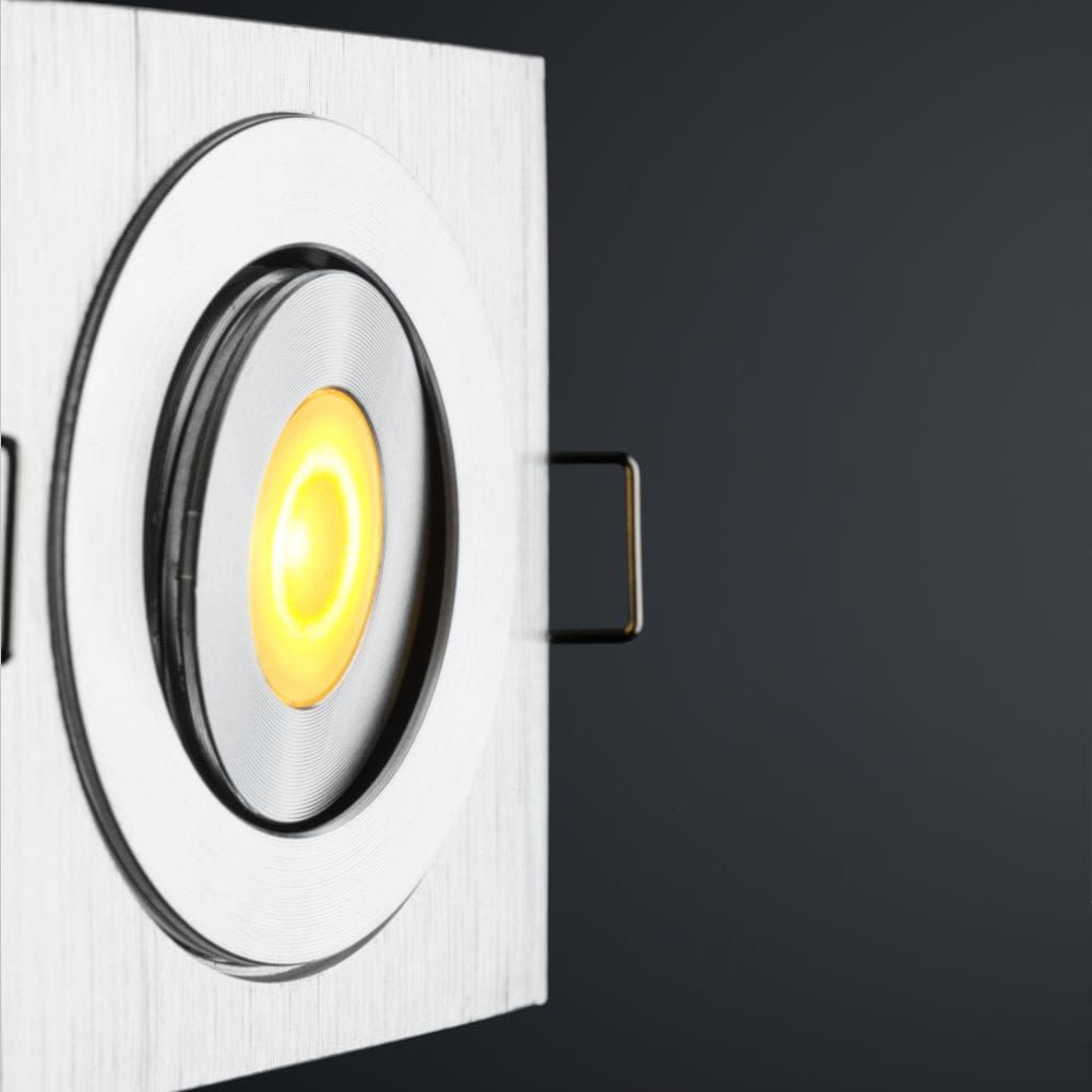 Cree LED Einbaustrahler Veranda Soria Eckig los | Warm Weiß | 3 Watt - Eden Shop - Haus, Garten und Zubehör