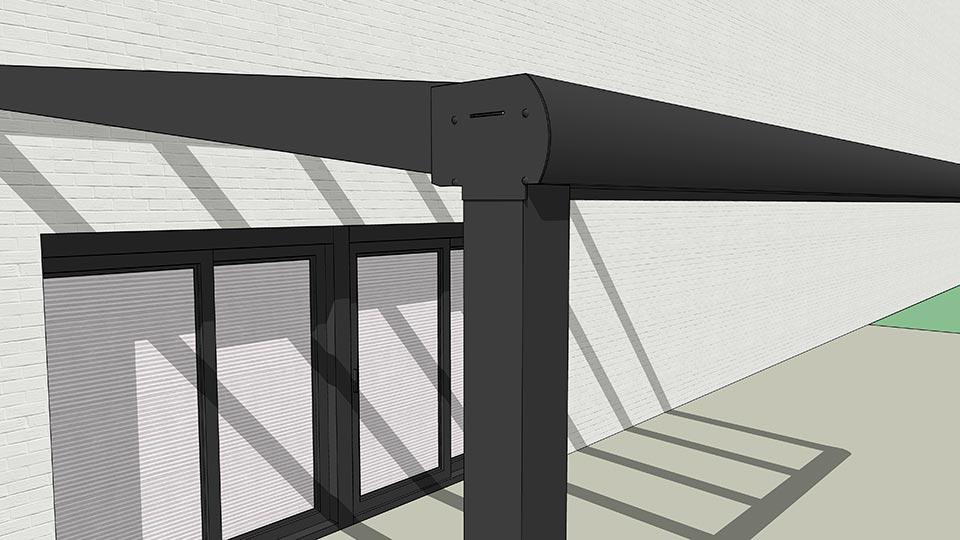 Terrassendach Polycarbonat 3000x2000mm - Eden Shop - Haus, Garten und Zubehör