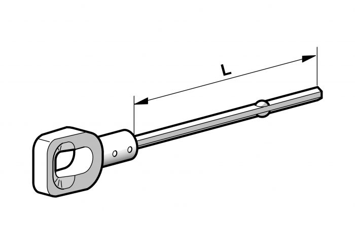 Öse mit Sechskant NHK-Kompakt L=425 mm - Eden Shop - Haus, Garten und Zubehör