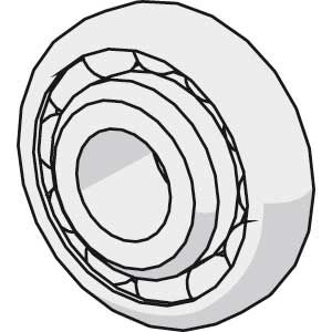 Kugellager 12 mm mit Kunststoffnabe - Eden Shop - Haus, Garten und Zubehör