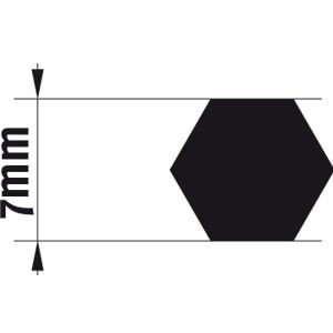 J4 Wellenadapter Sechskant; 7 mm ohne Gewinde - Eden Shop - Haus, Garten und Zubehör