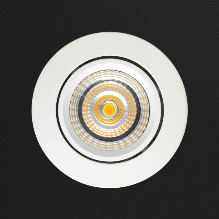 Sharp LED Einbaustrahler Granada weiß | Warm Weiß | 4 Watt | Dimmbar | Kippbar - Eden Shop - Haus, Garten und Zubehör