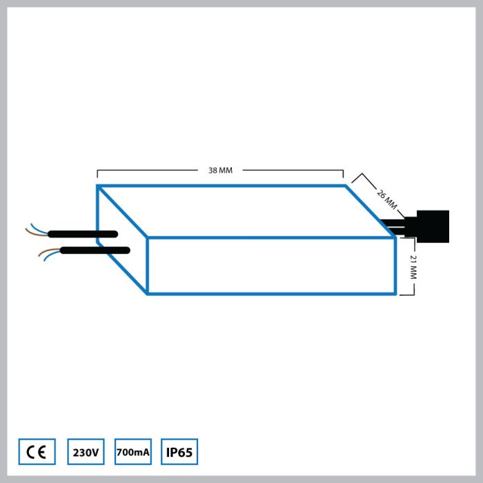 Hamulight LED Transformator | 4 Watt | 700 mA - Eden Shop - Haus, Garten und Zubehör