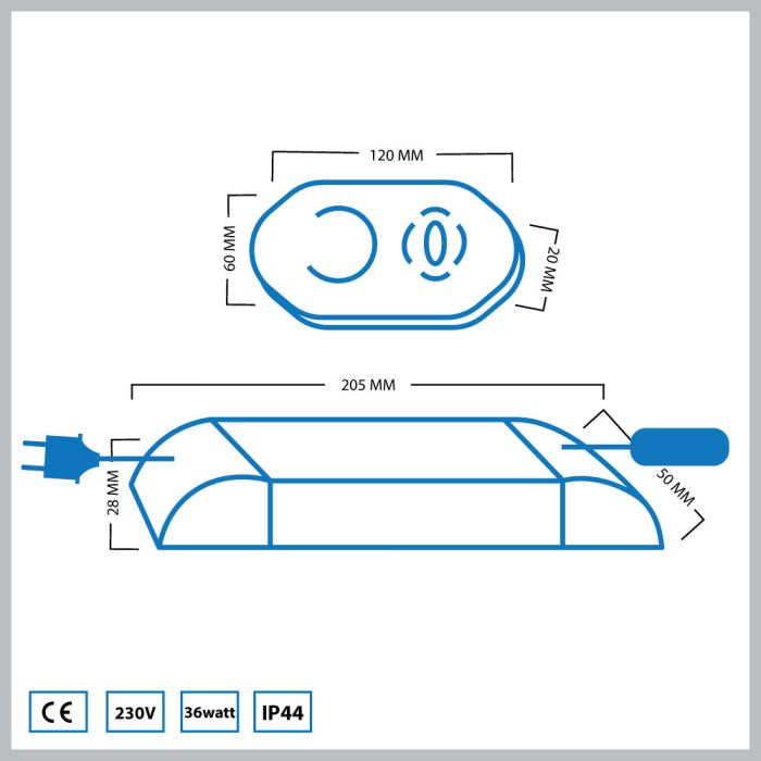 LED Transformator | Verteiler 12-Loch | Fernbedienung | Parallel | 36 Watt - Eden Shop - Haus, Garten und Zubehör