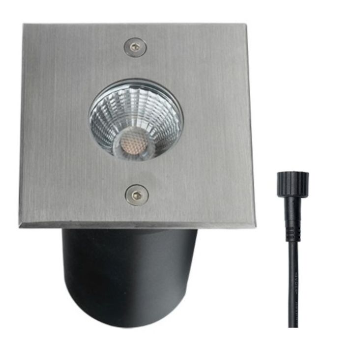 Cree LED Bodeneinbaustrahler Meda | Warm Weiß | 5 Watt | Eckig | 24 Volt - Eden Shop - Haus, Garten und Zubehör