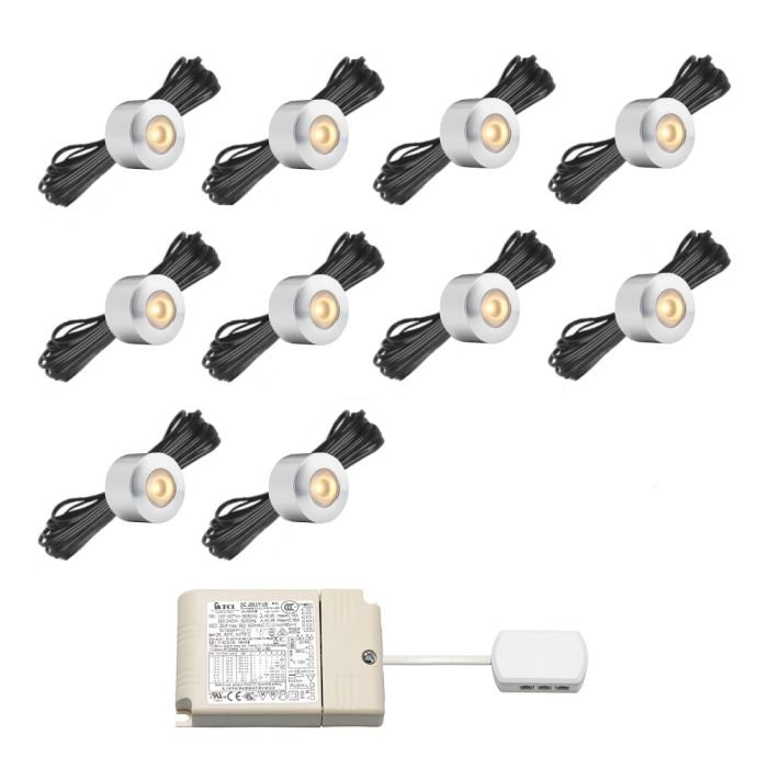 Cree LED Aufbaustrahler Veranda Gomera io | Warm Weiß | Set mit 6, 8, 10 oder 12 Stück - Eden Shop - Haus, Garten und Zubehör